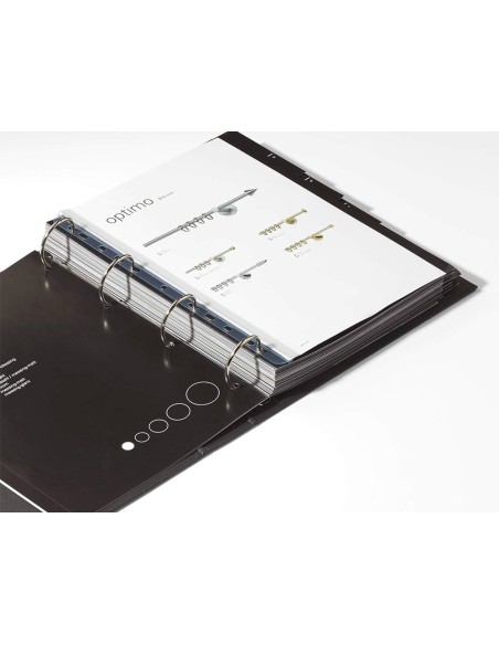 Tira multitaladro autoadhesiva q-connect para documentos a4 y a5 pack de 50 unidades