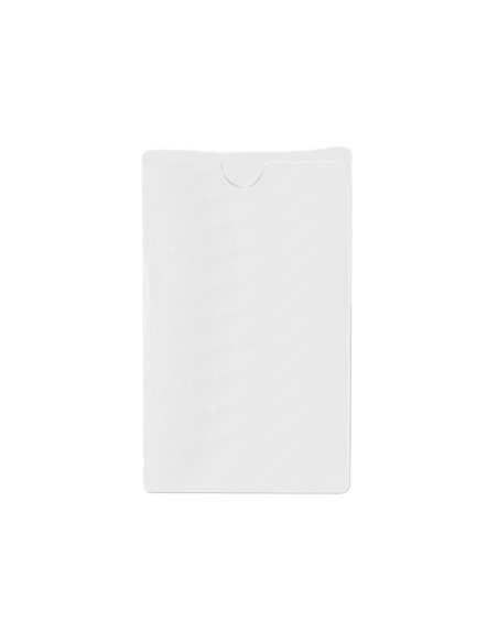 Funda autoadhesiva q-connect para tarjetas de visita 60x95mm pack de 10 unidades