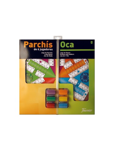 Parchis con oca tablero grande 6 jugadores...