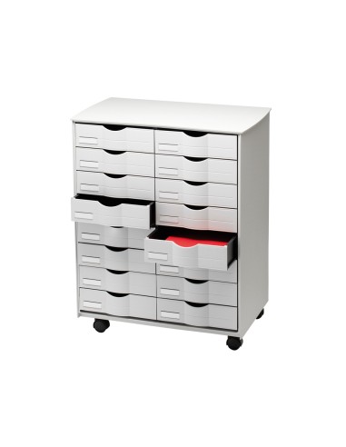 Mueble auxiliar paperflow para oficina negro 16...