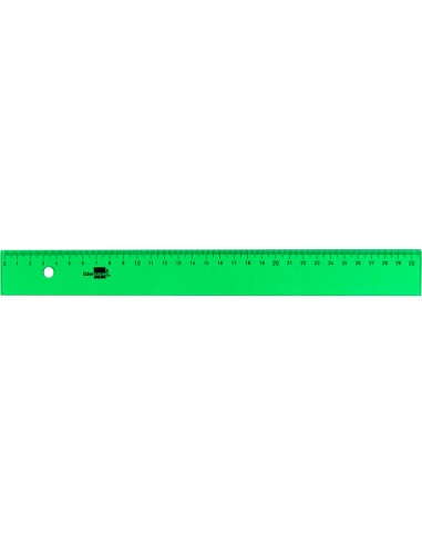 Regla liderpapel 30 cm acrilico verde