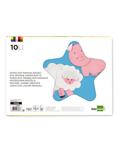 Bloc trabajos manuales liderpapel goma eva...