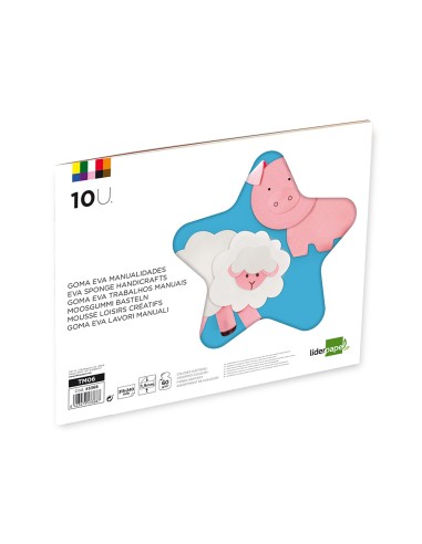 Bloc trabajos manuales liderpapel goma eva...