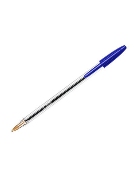 Boligrafo bic cristal original tinta azul bolsa de 5 unidades