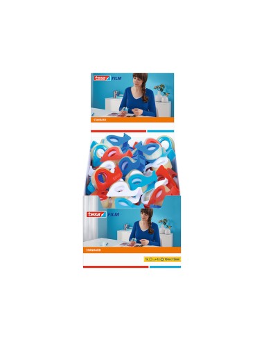 Cinta adhesiva tesa standard con dispensador 10...