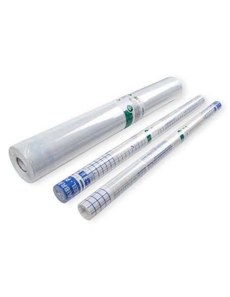 Rollo plastico adhesivo liderpapel 0,50x3 m 8o micras forralibros removible