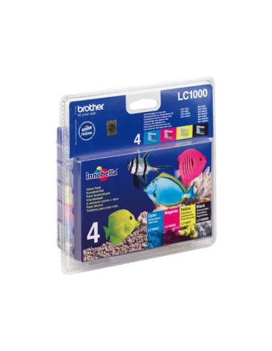 Ink-jet brother lc-1000 pack negro/cian/magenta...