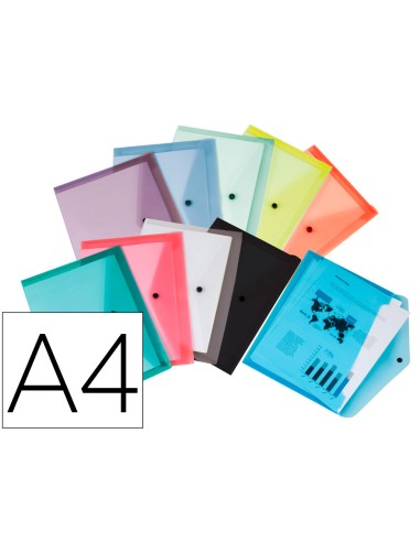 Carpeta liderpapel dossier broche transparente...