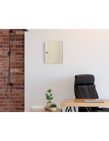 Armario metalico portallaves q-connect 370x280x80 mm para 140 llaves