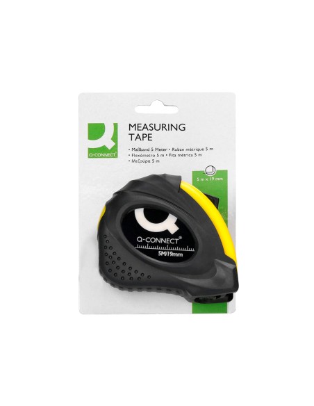 Flexometro q-connect con freno material antichoque 19 mm de ancho longitud 5 m