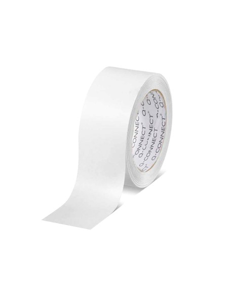 Cinta adhesiva q-connect polipropileno blanca 66 m x 50 mm para embalaje