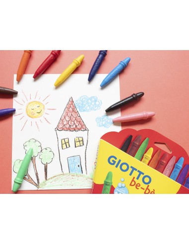 Lapices cera giotto super bebe caja de 10...
