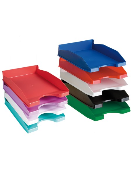 Bandeja sobremesa plastico q-connect rojo opaco 240x70x340 mm