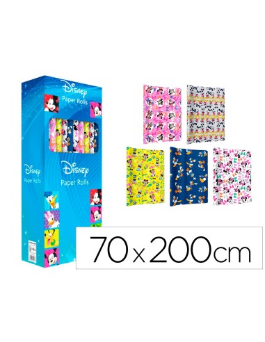 Papel de regalo basika disney rollo ancho 70 cm...