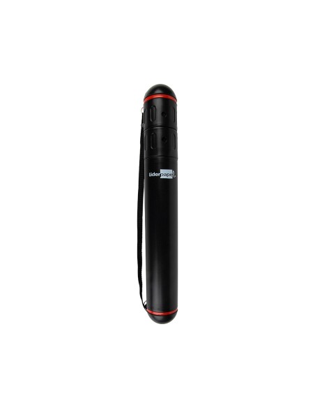Portaplanos plastico liderpapel diametro 5 x 40 cm no extensible negro