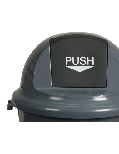 Papelera contenedor q-connect plastico con...
