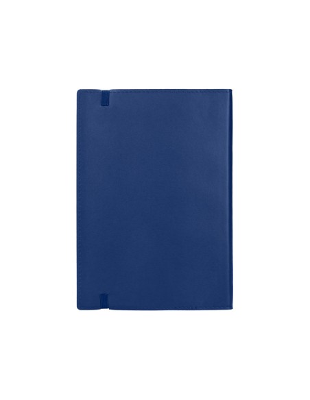 Libreta liderpapel simil piel a5 120 hojas 70gr cuadro 4mm sin margen azul