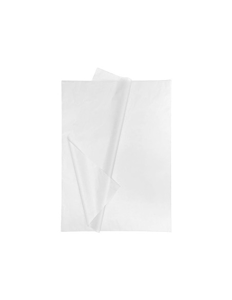 Papel seda liderpapel 52x76cm 18g/m2 bolsa de 5 hojas blanco