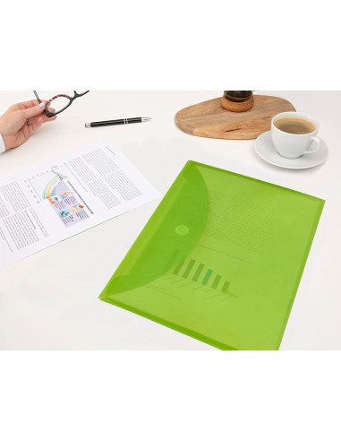 Carpeta liderpapel dossier a4 cierre de velcro...