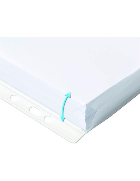 Funda multitaladro oxford con fuelle din a4 200 mc cristal