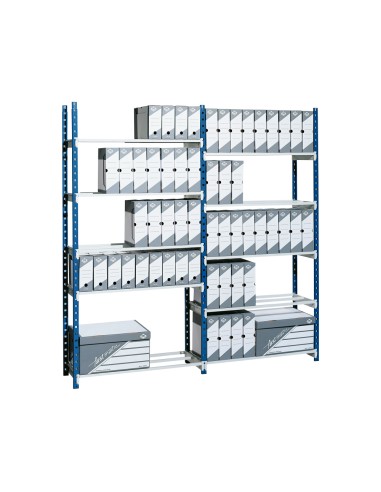 Estanteria paperflow metalica azul 5 estantes...