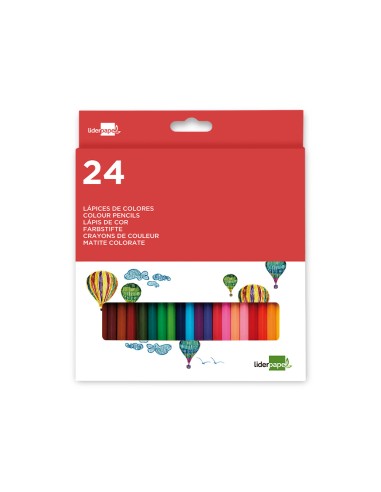 Lapices de colores liderpapel caja de 24...