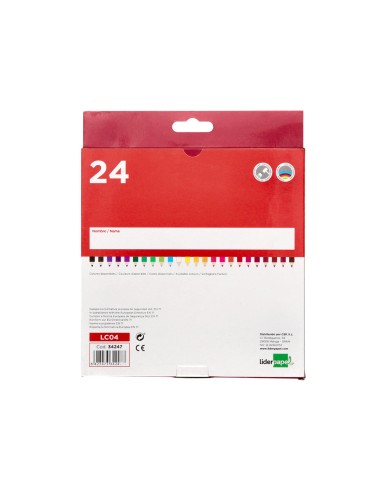 Lapices de colores liderpapel caja de 24...
