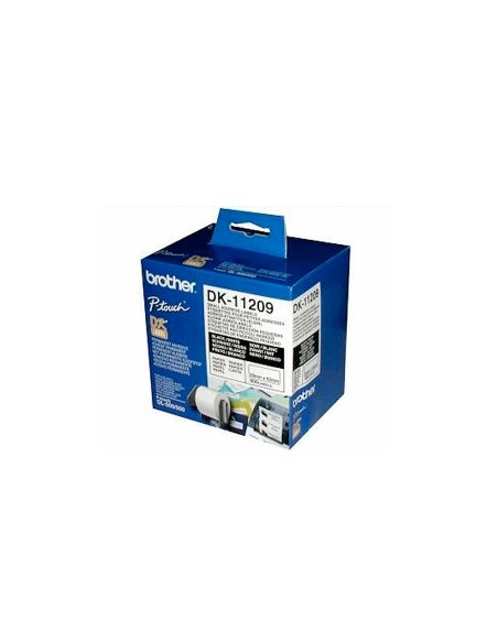 Etiqueta adhesiva brother dk11209 -tamaño 62x29 mm para impresoras de etiquetas solo 1050/n/1060n -800 etiq.-