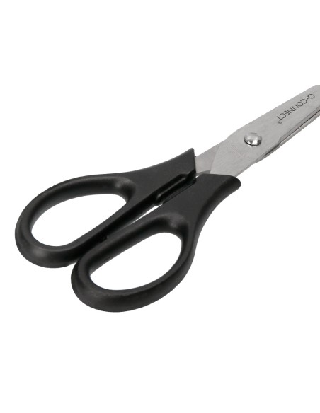 Tijera oficina q-connect inoxidable 7\" 17 cm en blister