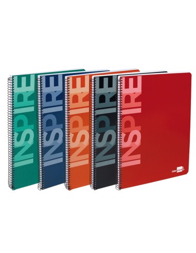 Cuaderno espiral liderpapel folio inspire tapa...