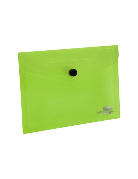 Carpeta liderpapel dossier broche 44223 polipropileno din a7 verde translucido