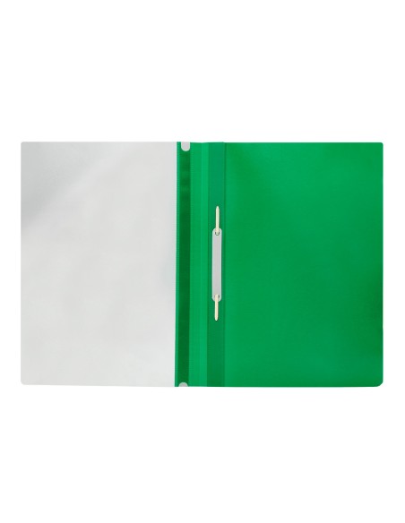 Carpeta dossier fastener plastico q-connect din a4 verde