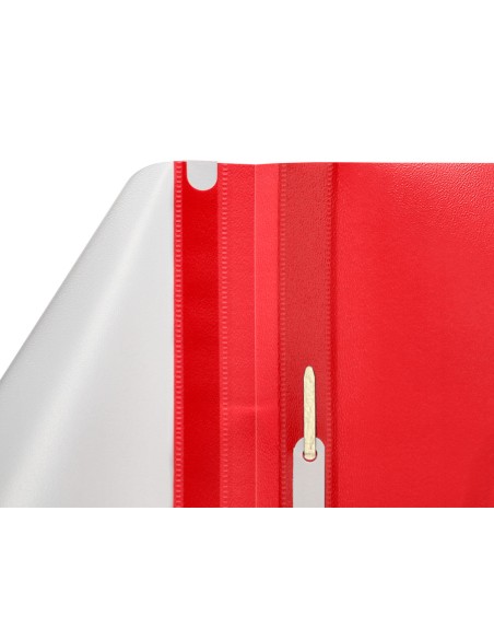 Carpeta dossier fastener plastico q-connect din a4 roja