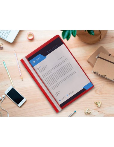 Carpeta dossier fastener plastico q-connect din...