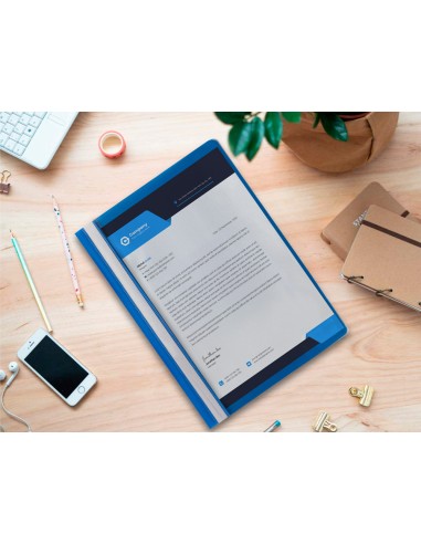 Carpeta dossier fastener plastico q-connect din...