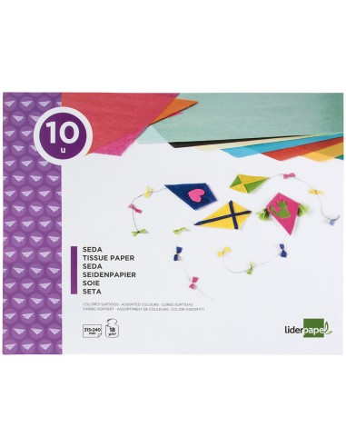 Bloc trabajos manuales liderpapel seda...