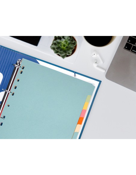 Separador q-connect cartulina juego de 12 separadores din a4 multitaladro