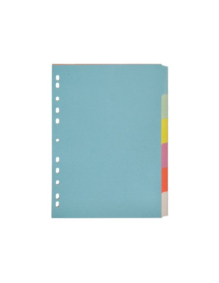 Separador q-connect cartulina juego de 6 separadores din a4 multitaladro