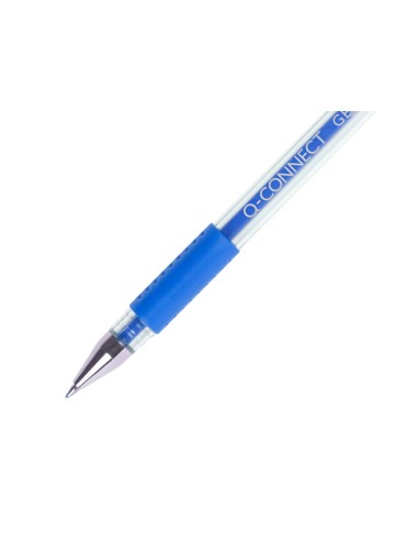 Boligrafo q-connect tinta gel azul 0,7 mm...
