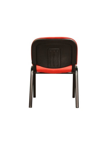 Silla confidente q-connect apilable tapizada...