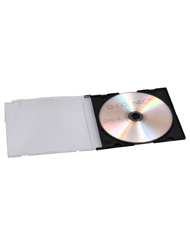 Caja de cd q-connect slim -con interior negro...