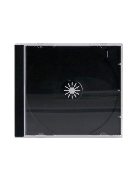 Caja de cd q-connect -con interior negro -pack de 10 unidades