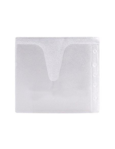Sobre para 2 cd q-connect polipropileno con solapa multitaladro y forro protector-pack de 40 unidades