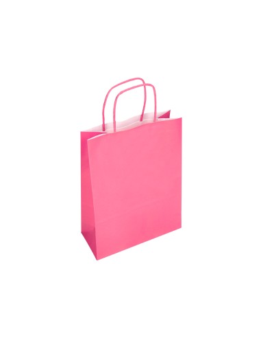 Bolsa papel q-connect celulosa rosa xs con asa...