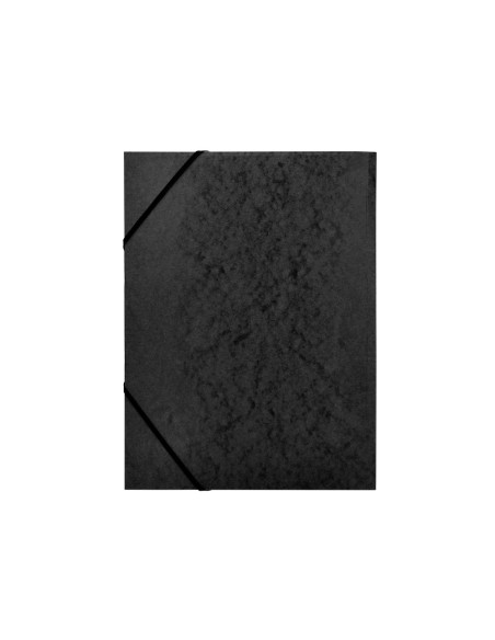 Carpeta q-connect gomas kf02169 carton simil-prespan solapas 320x243 mm negra
