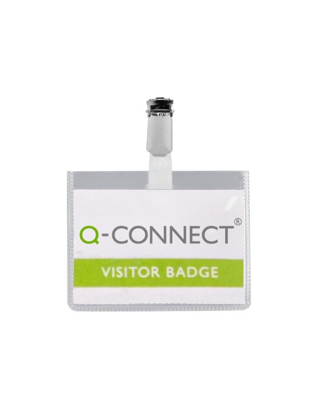 Identificador con pinza q-connect kf01562 60x90 mm cerrada