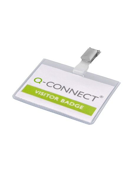 Identificador con pinza q-connect kf01562 60x90 mm cerrada