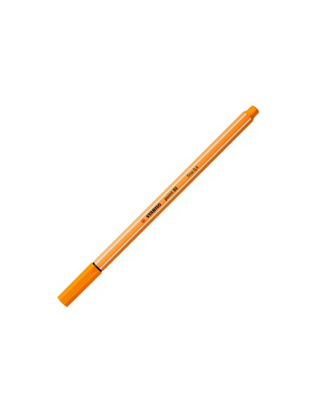 Rotulador stabilo punta de fib ra point 88 naranja punta fina 0,4mm