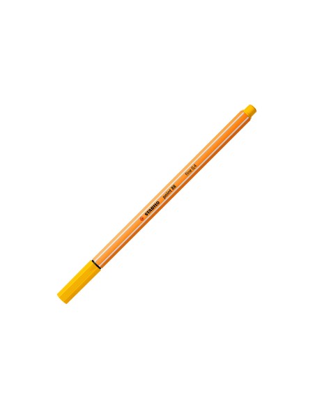 Rotulador stabilo punta de fib ra point 88 amarillo punta fina 0,4mm