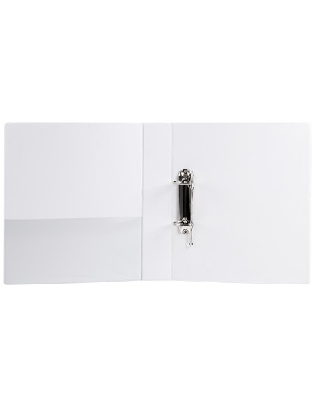 Carpeta canguro 2 anillas mixtas 40mm liderpapel a4 plastico color blanco